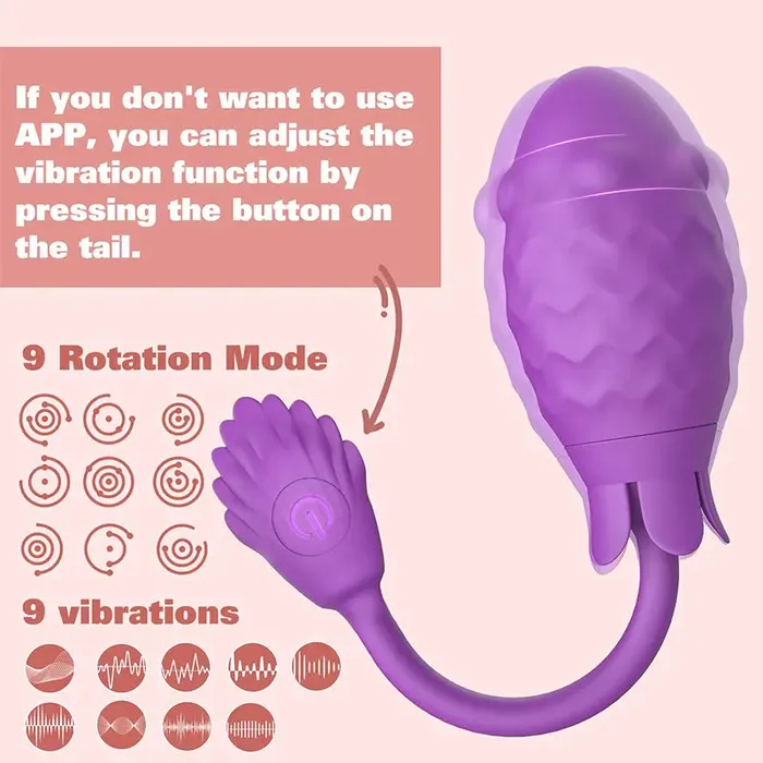 OOTYEMO Female Sex Toys Gspot Rotating Massage Beads Vibrator
