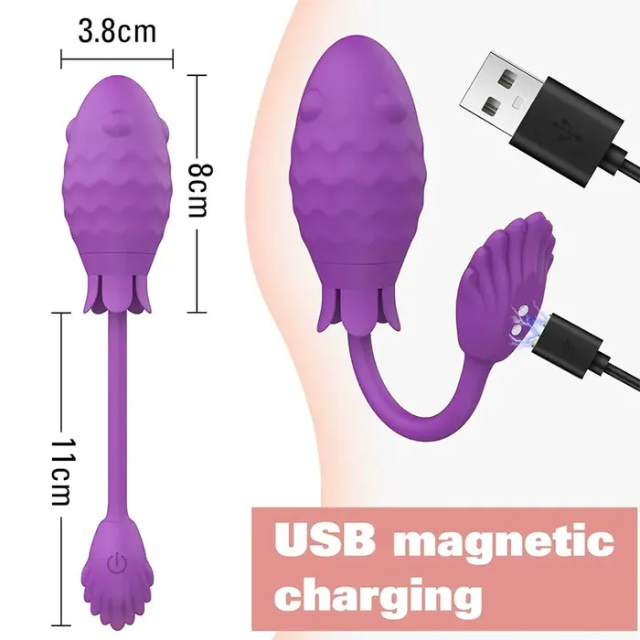 OOTYEMO Female Sex Toys Gspot Rotating Massage Beads Vibrator