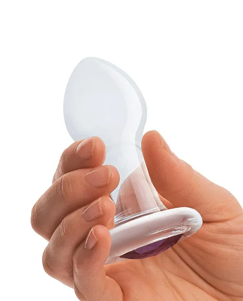 Anal Glas 35 Bling Bling Glass Butt Plug Clear Electric Eel INC