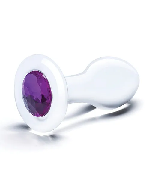 Anal Glas 35 Bling Bling Glass Butt Plug Clear Electric Eel INC