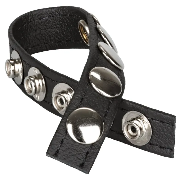 Male Sex Toys Leather MultiSnap Ring CalExotics Male Sex Toys Leather MultiSnap Ring CalExotics