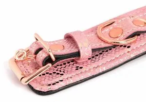 Spartacus Vibrators Spartacus Pink Snake Microfiber Ankle Cuffs Spartacus Vibrators Spartacus Pink Snake Microfiber Ankle Cuffs