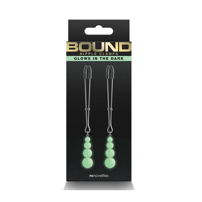 NS Novelties Nipple Clitoral Toys Bound G2 Nipple Clamps Gunmetal