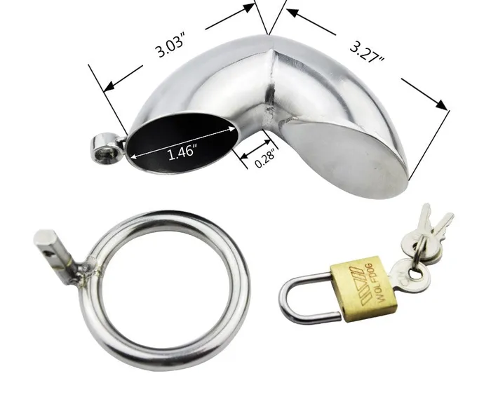 Male Sex Toys CHASTITY CAGE CO CC40 Male Restraint Cage 630 inches Long