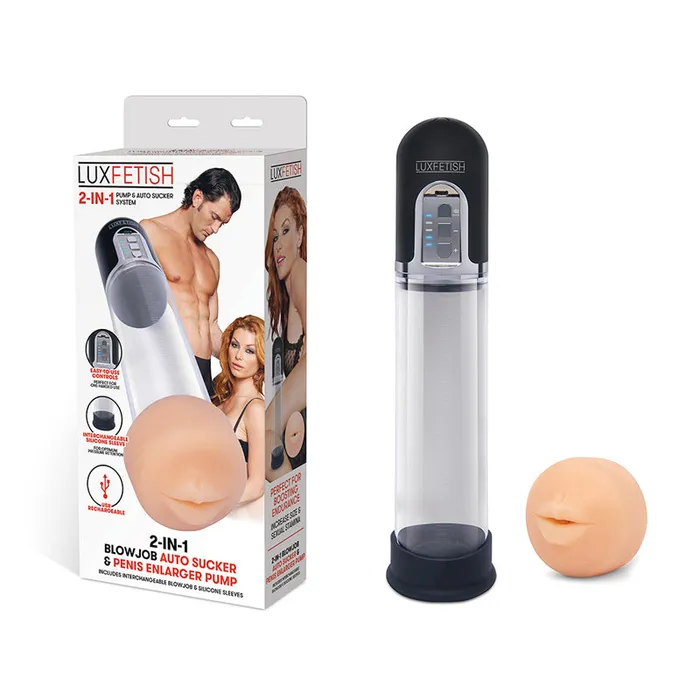 Male Sex Toys Electric Eel Inc Lf 2In1 Blowjob Auto Suck Penis Pump