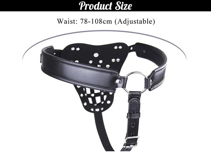 Male Sex Toys House of Dasein Chastity Toys Locking Male Leather Chastity Device Cock Cage Scrotum Ball Harness Belt