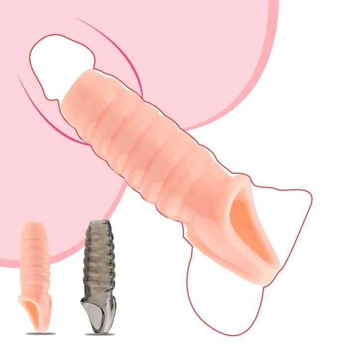 EVEs SECRETS Male Sex Toys Male Penis Extenders in TransparentBlack and Natural Colors Mens Elastic Cock Sleeves