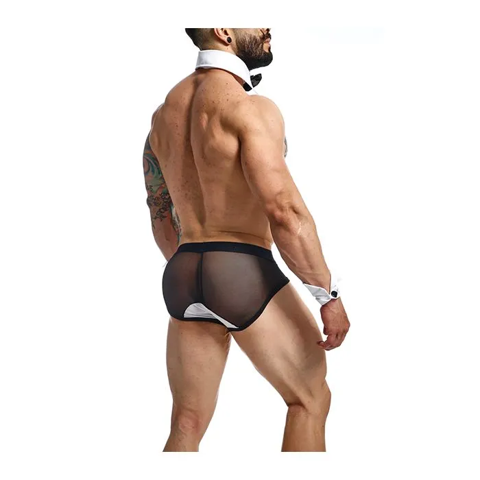 Female Sex Toys Male Basics MOB Maitre D Brief Bow French Cuffs Sexy Costume All Sizes