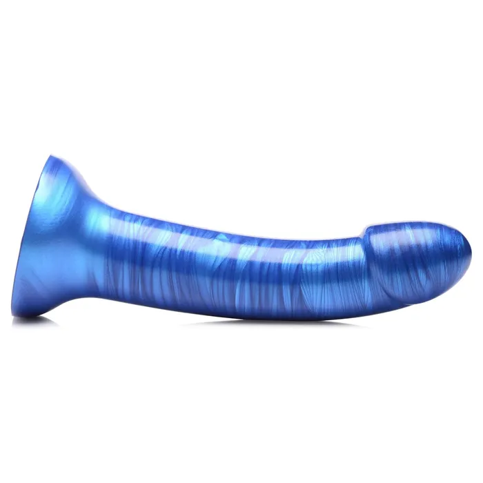 GTastic 7 Inch Metallic Silicone Dildo Blue XR Brands Strap U Anal GTastic 7 Inch Metallic Silicone Dildo Blue XR Brands Strap U Anal