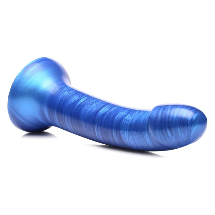 GTastic 7 Inch Metallic Silicone Dildo Blue XR Brands Strap U Anal GTastic 7 Inch Metallic Silicone Dildo Blue XR Brands Strap U Anal