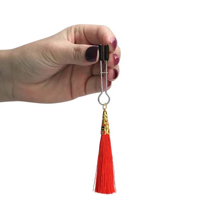 LoveToy LoveToy Glamor Tassel Nipple Clamp Nipple Clitoral Toys
