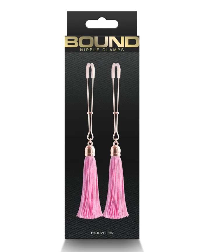 NS NOVELTIES BOUND NIPPLE CLAMPS Nipple Clitoral Toys